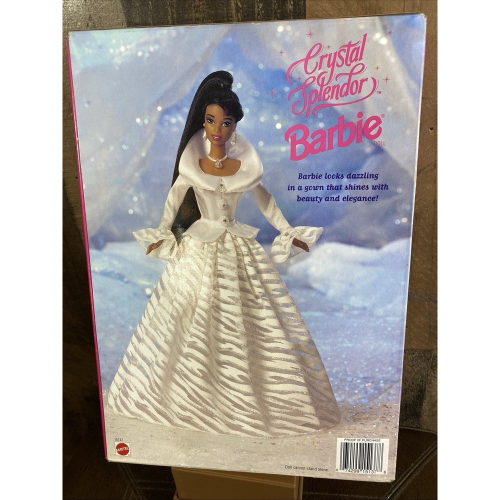 CRYSTAL SPLENDOR BARBIE SPECIAL EDITION AFRICAN AMERICAN 1995 Vintage Mattel - Picture 6 of 16